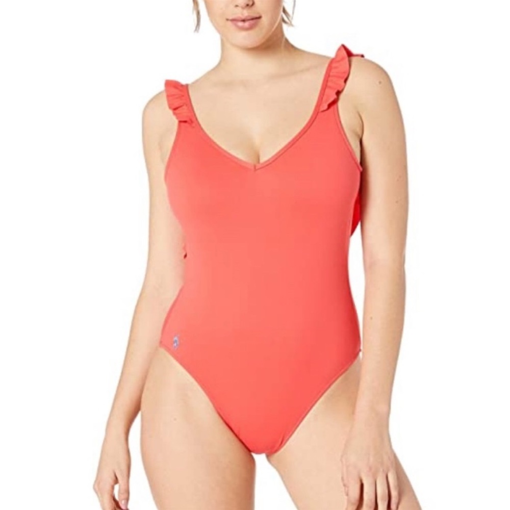 NWT Polo Ralph Lauren ruffle one-piece swimsuit